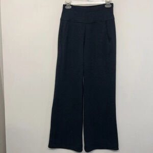 Prana Black Textured Stretchy Pants S Flare